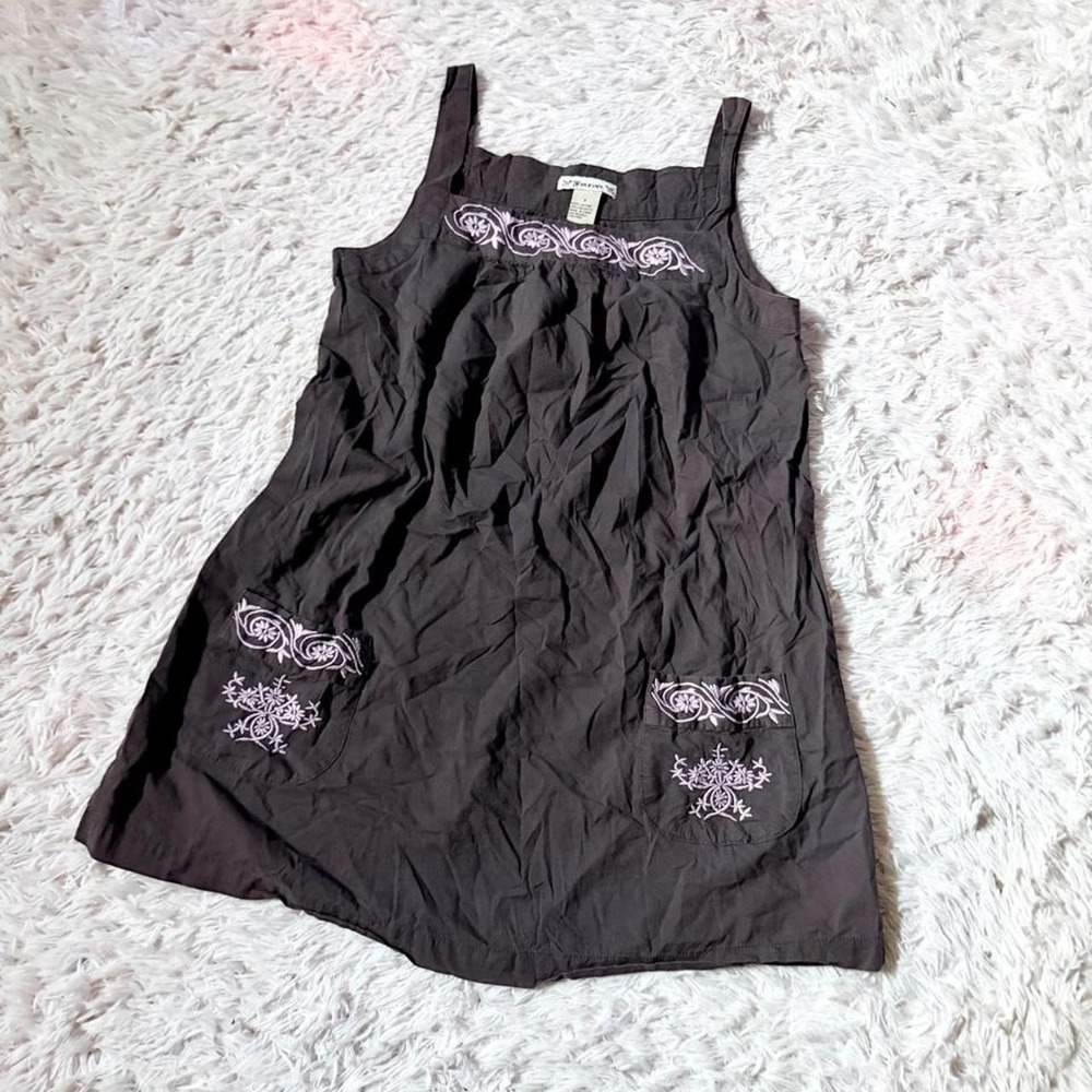 Vintage Y2K Boho Babydoll Embroidered Whimsical Earthy Womens S Cottage Core